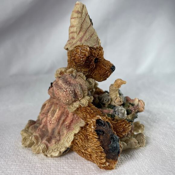 1993 Boyds Bears & Friends "Bailey's Birthday" #2014 Cake w/Candle - Picture 2 of 9